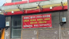 莲湖路北团结十字路口二楼500-2000平米出租090